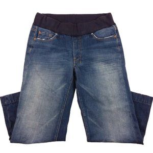7 For All Mankind Maternity Dojo Jeans Cropped 24" Inseam USA Made
